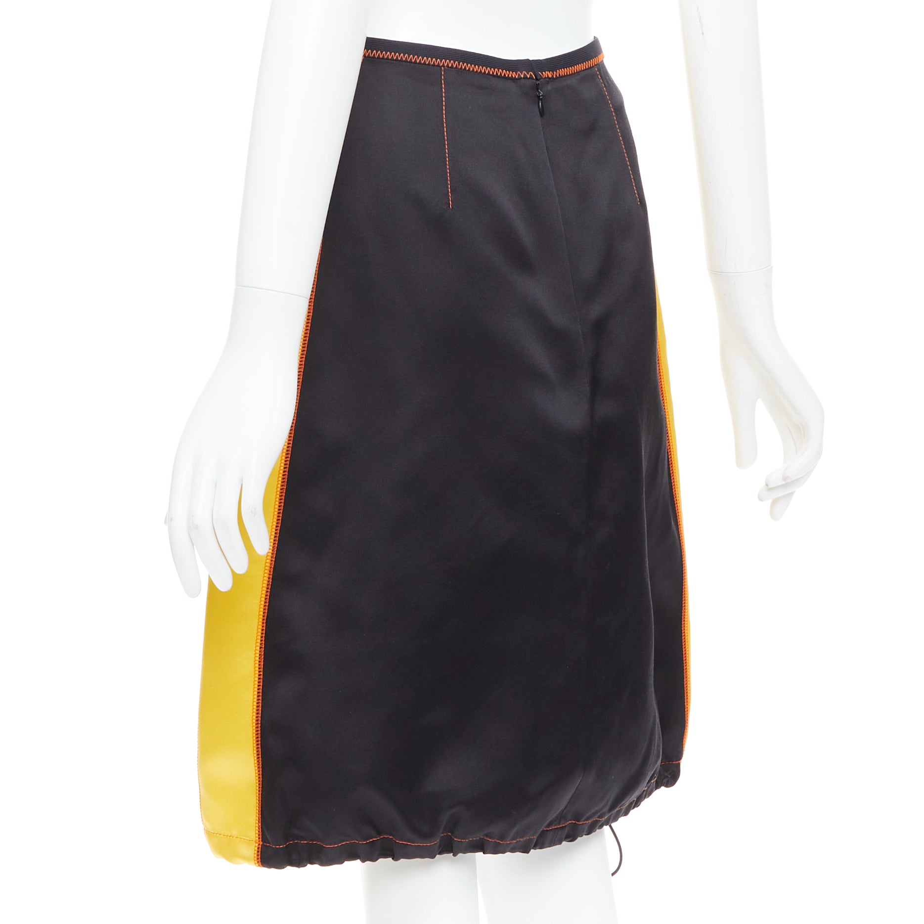 Prada Drawstring Colorblock Skirt - Detail 1