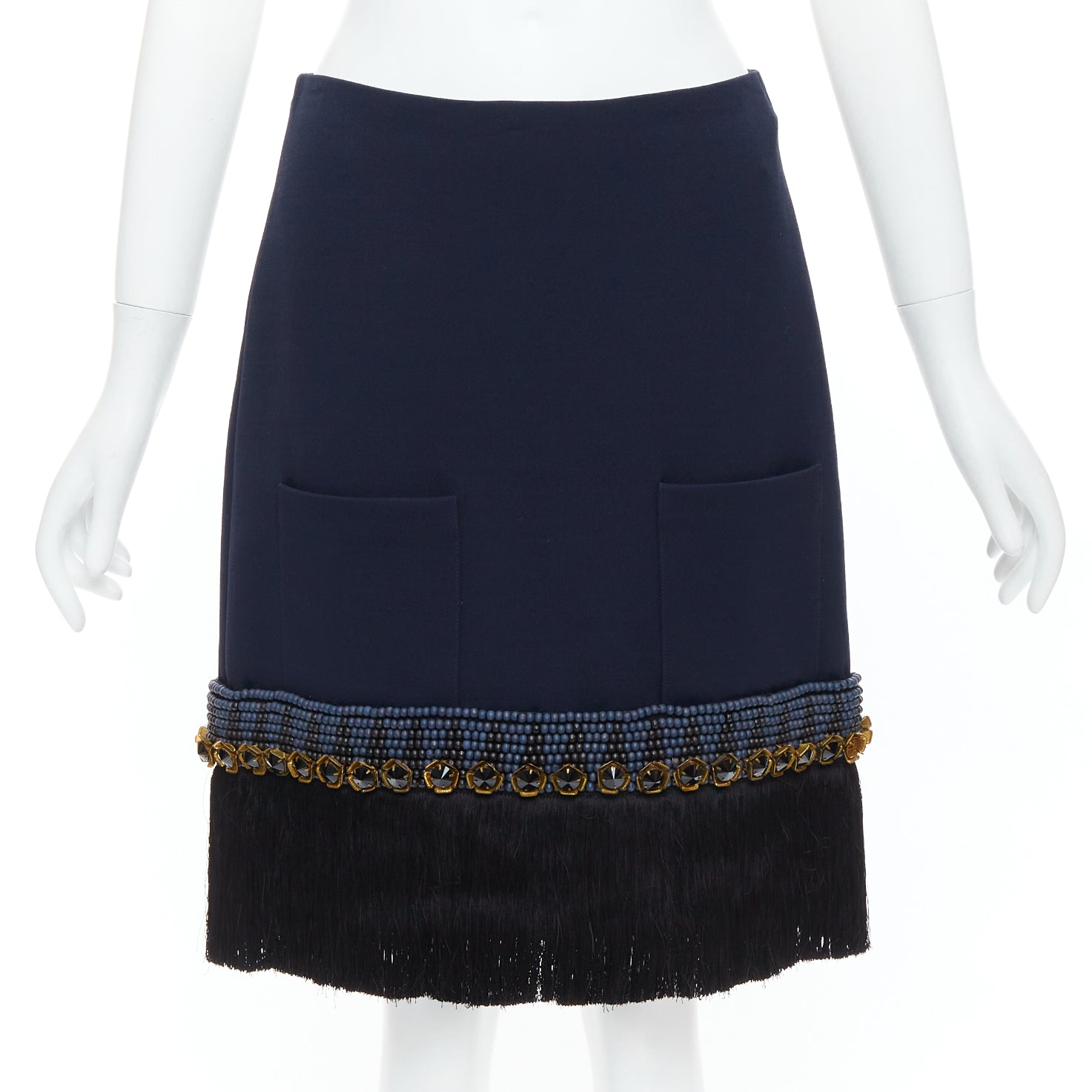 Marni Fringe Hem Skirt
