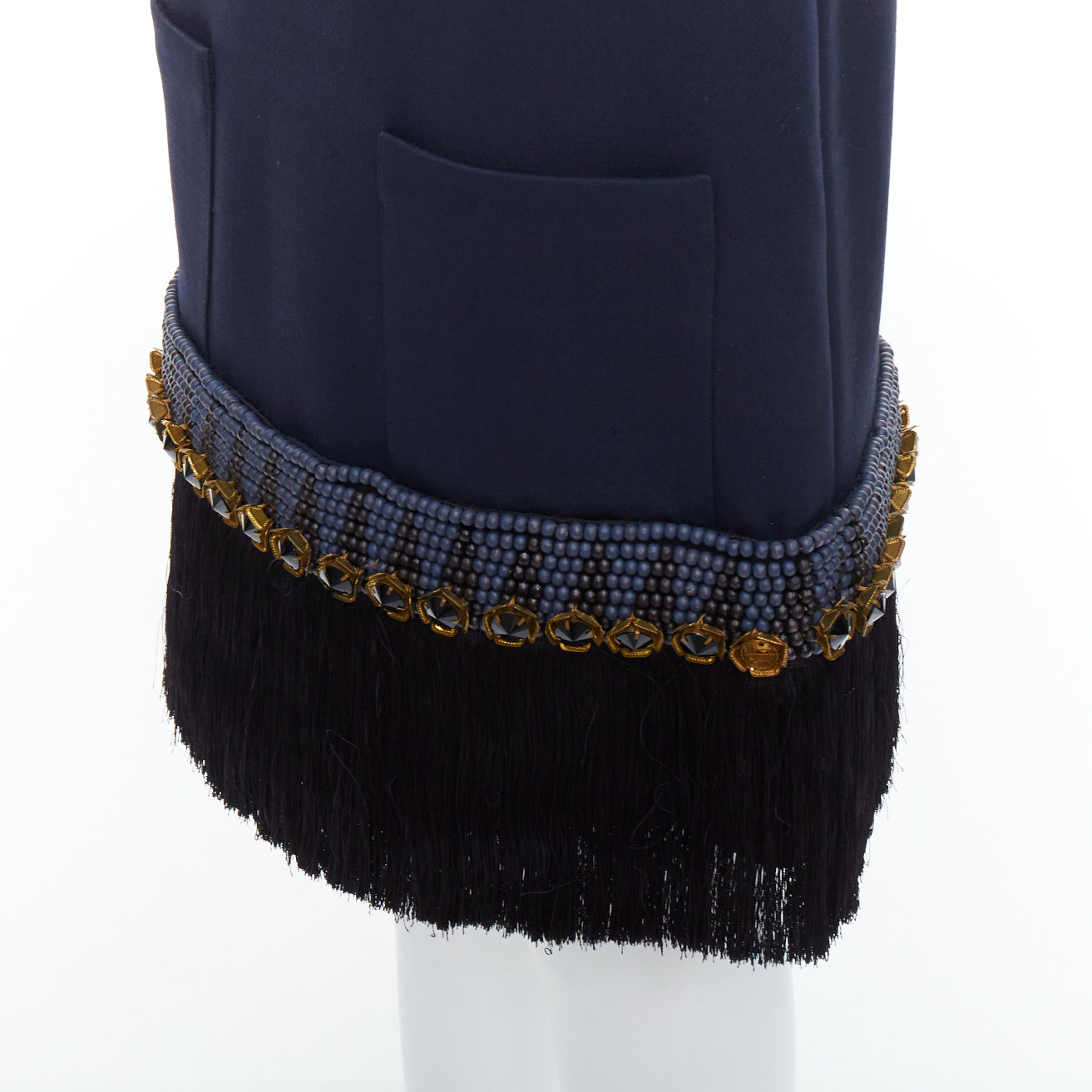 Marni Fringe Hem Skirt - Back view
