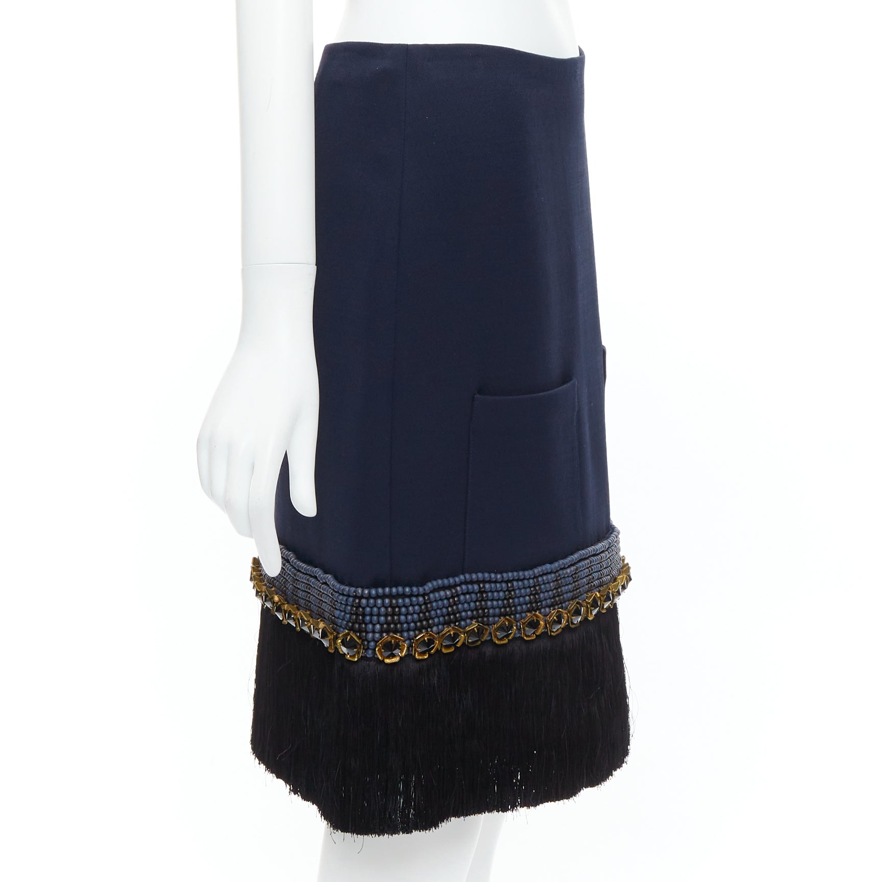 Marni Fringe Hem Skirt - 4
