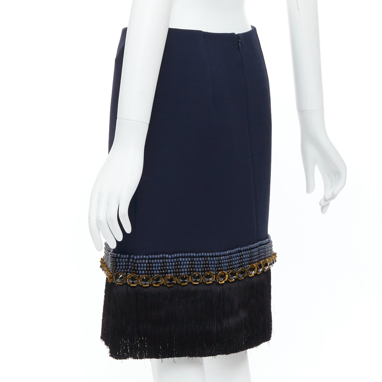 Marni Fringe Hem Skirt - Detail 1