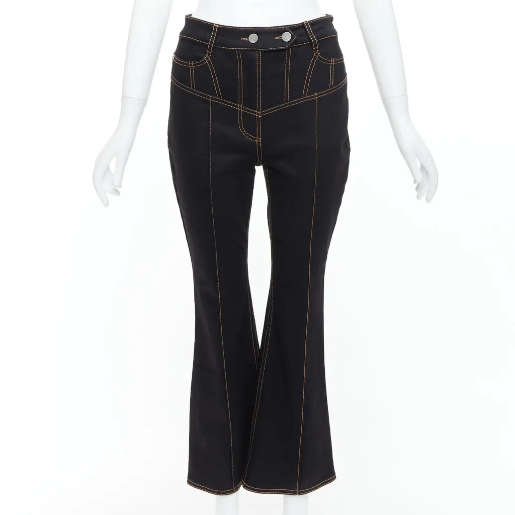 Ellery Presentism Corset Blue Cotton Good - Front View