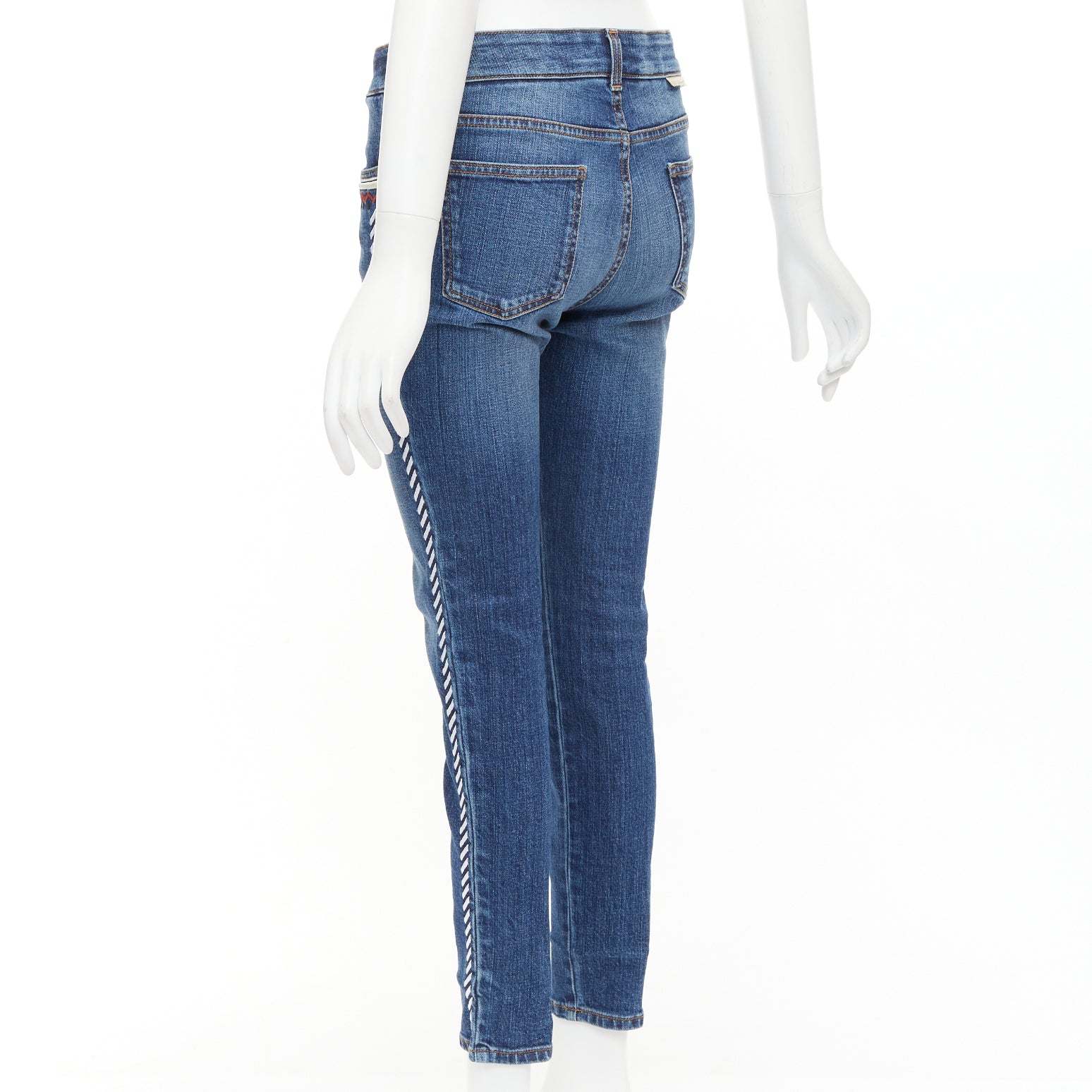 Stella Mccartney Embroidery Cropped Jeans - Detail 1