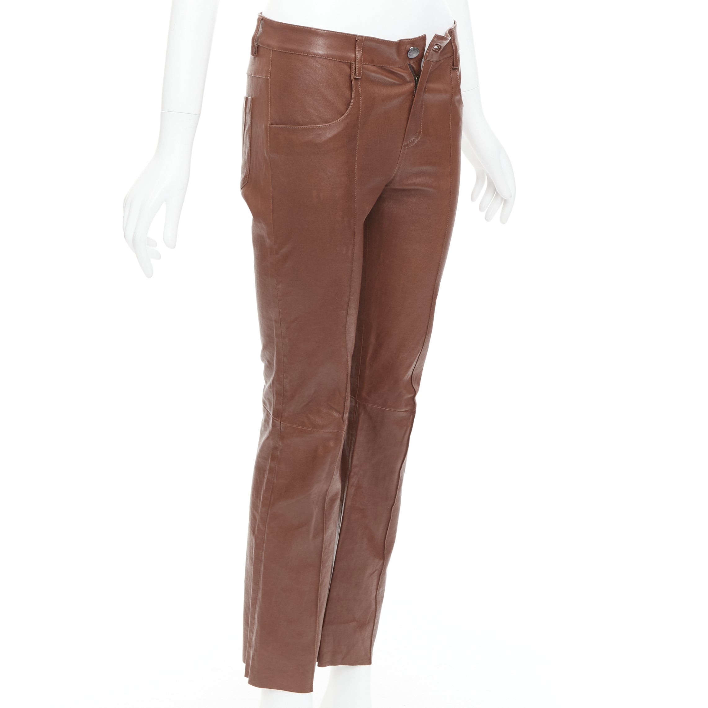 Jitrois Leather Flare Pants - Image 6
