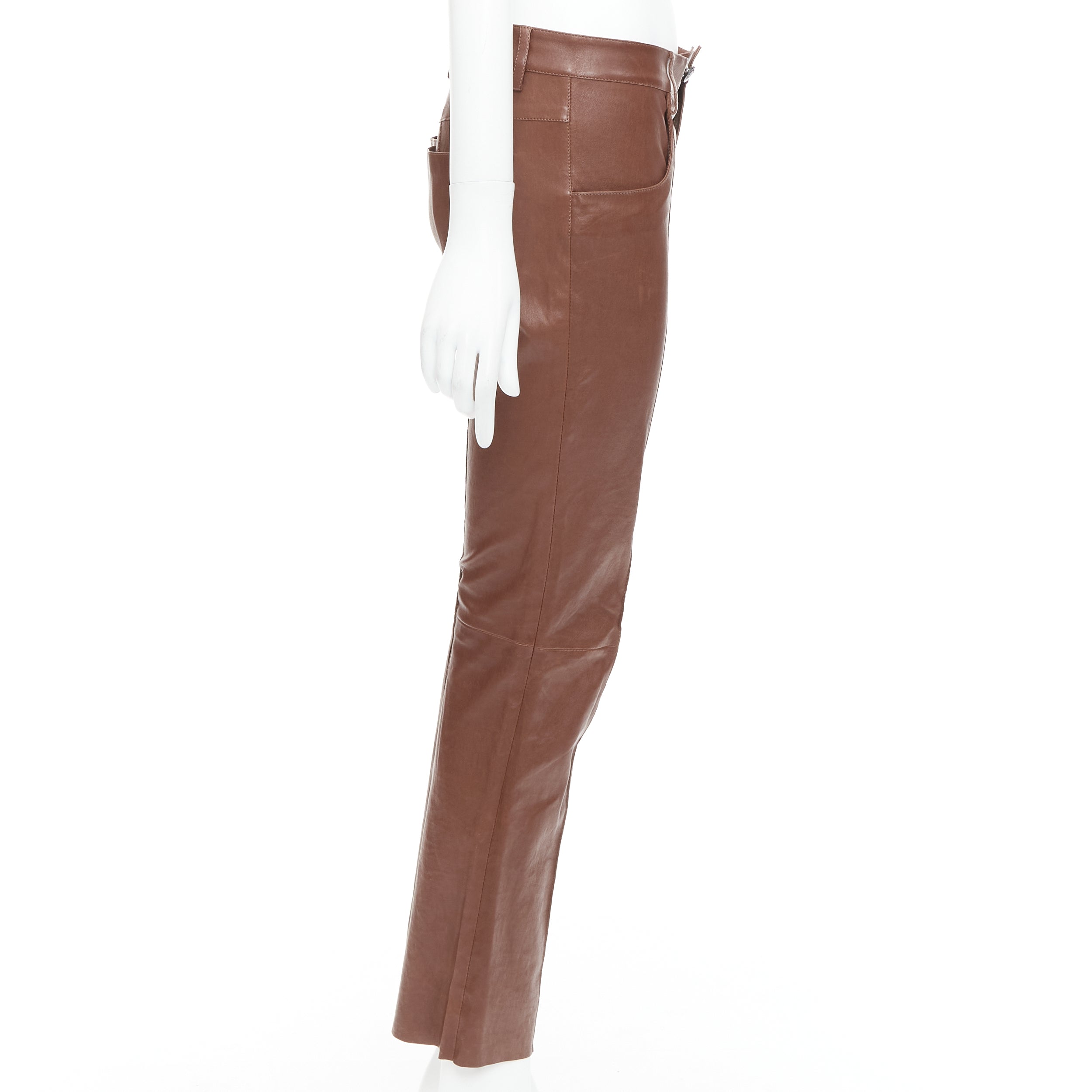Jitrois Leather Flare Pants - 4
