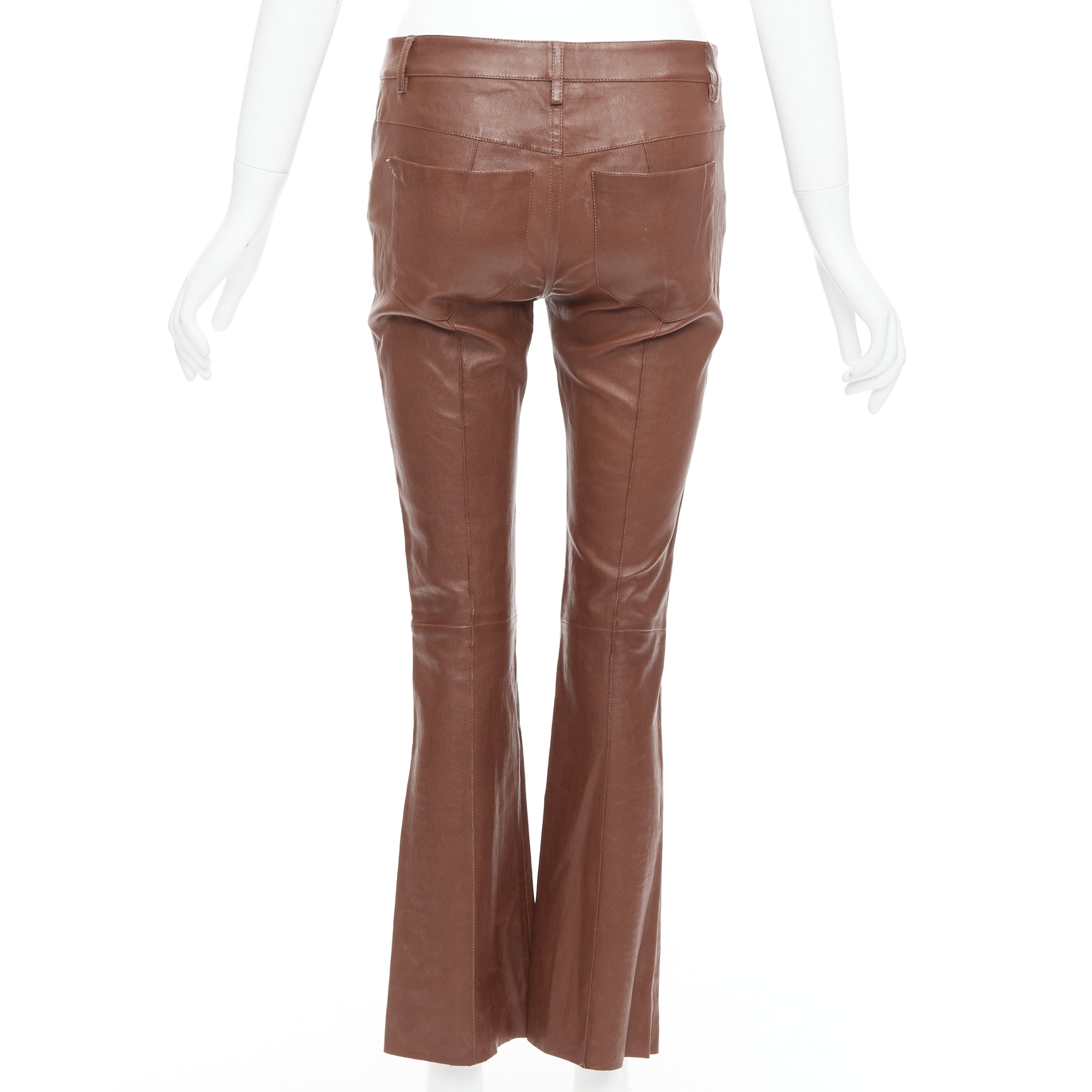 Jitrois Leather Flare Pants - Side view