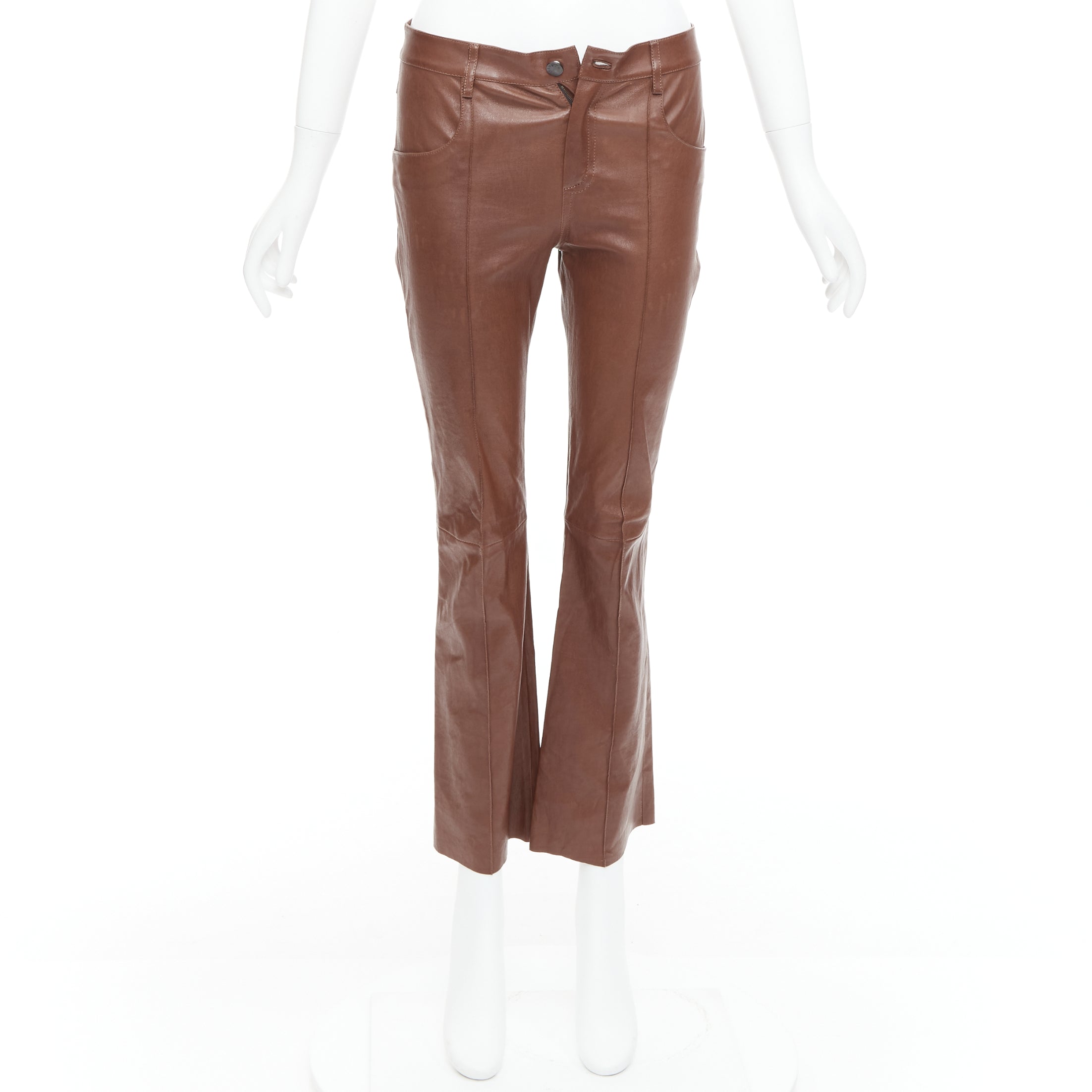 Jitrois Leather Flare Pants - Image 11