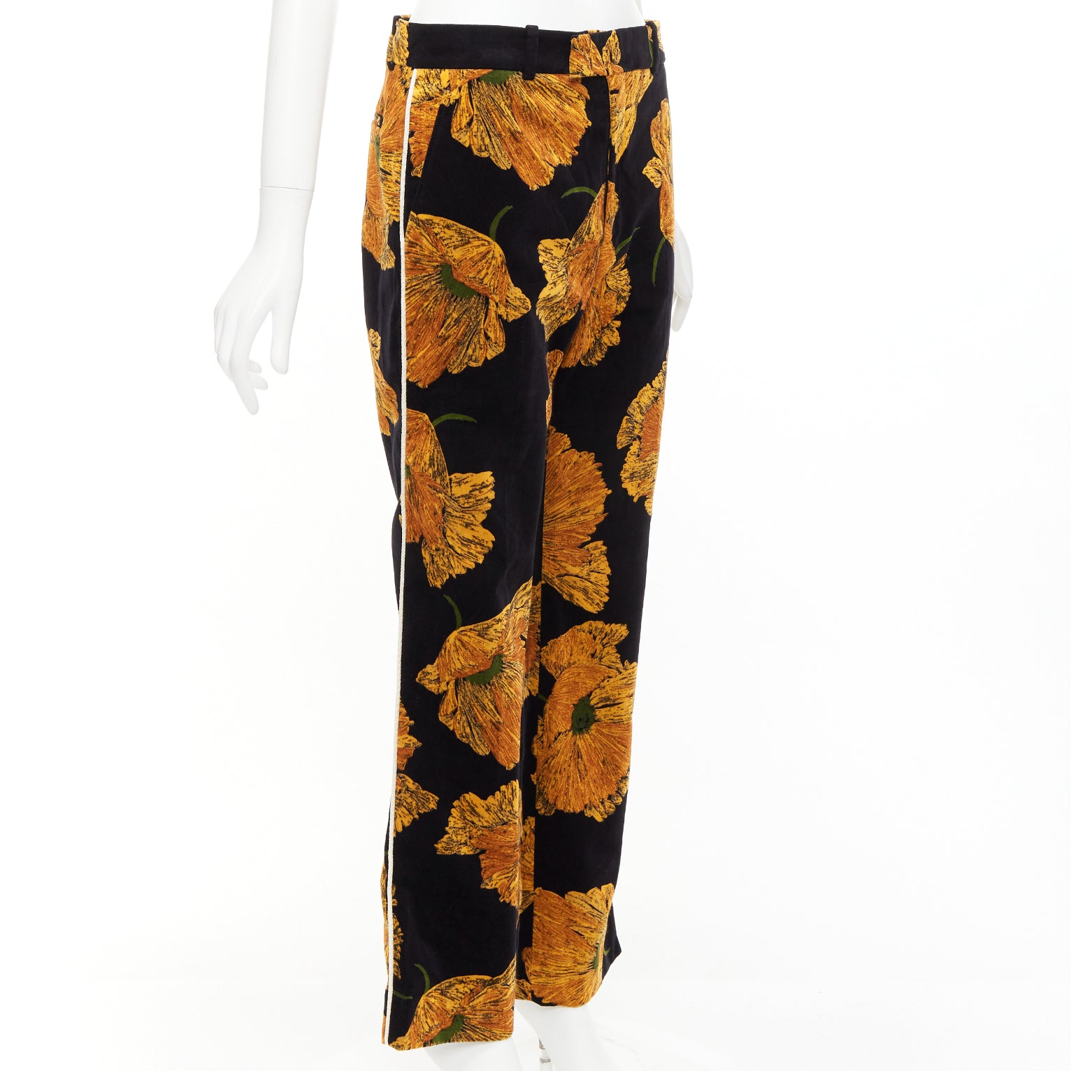 Gucci Floral Velvet Pants - Image 6