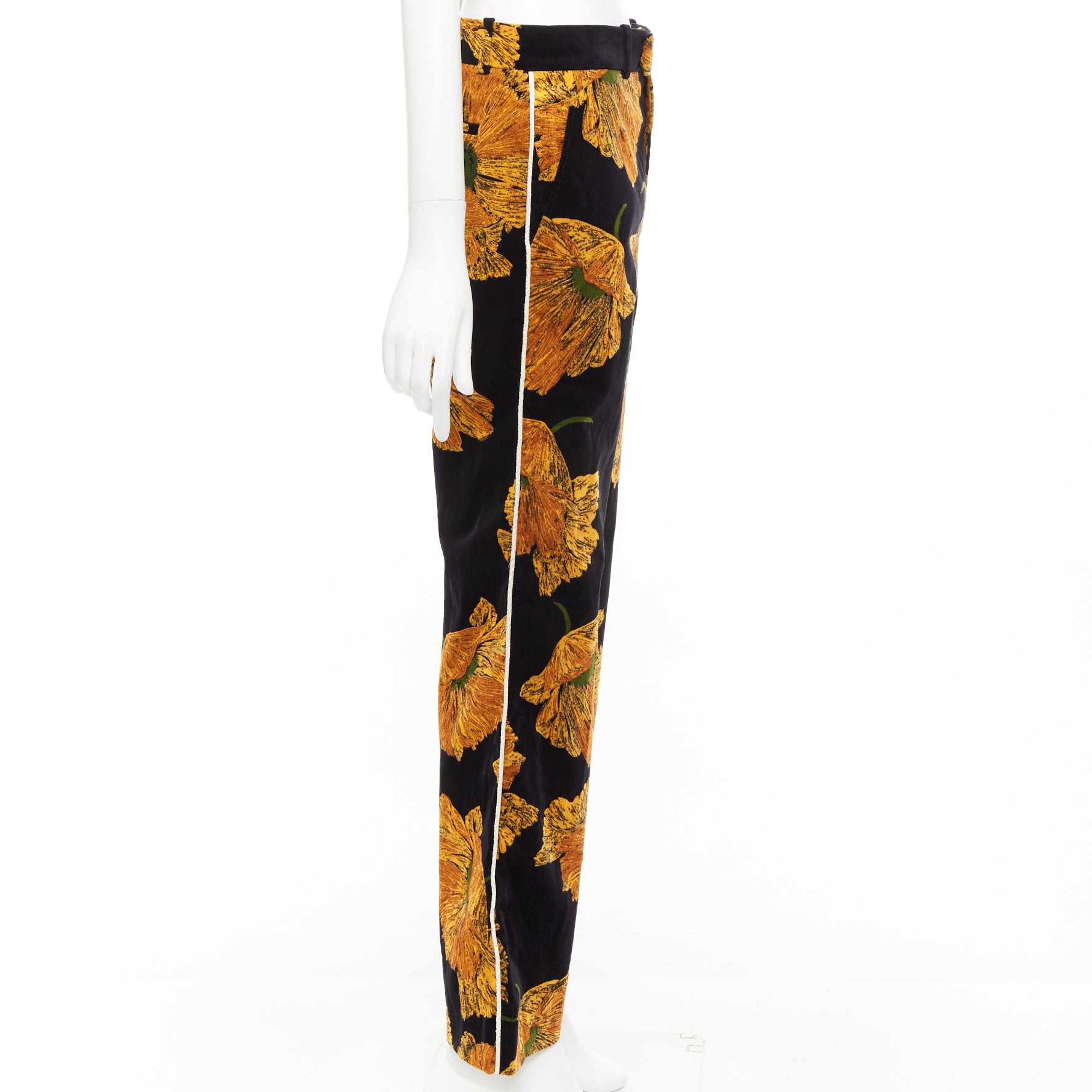 Gucci Floral Velvet Pants - 4