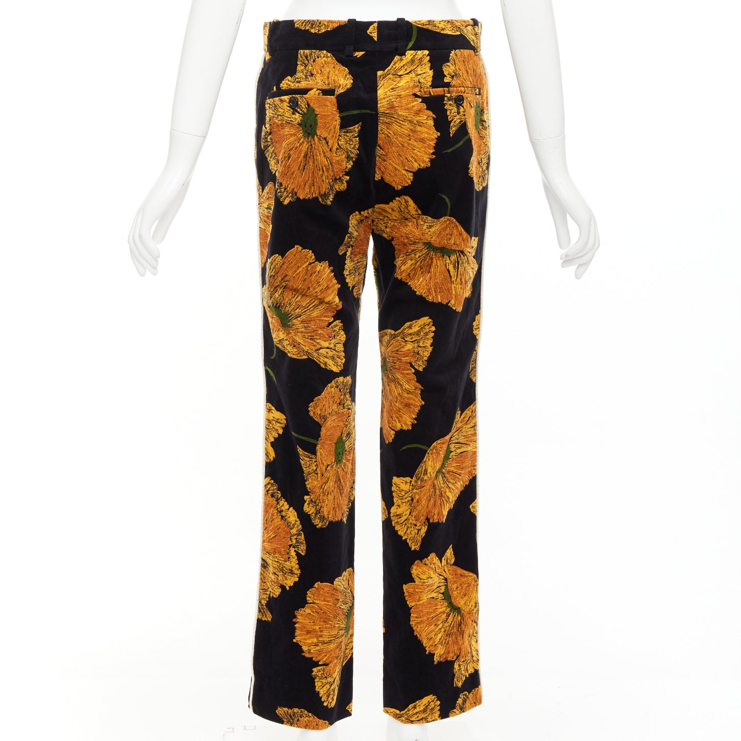 Gucci Floral Velvet Pants - Side view