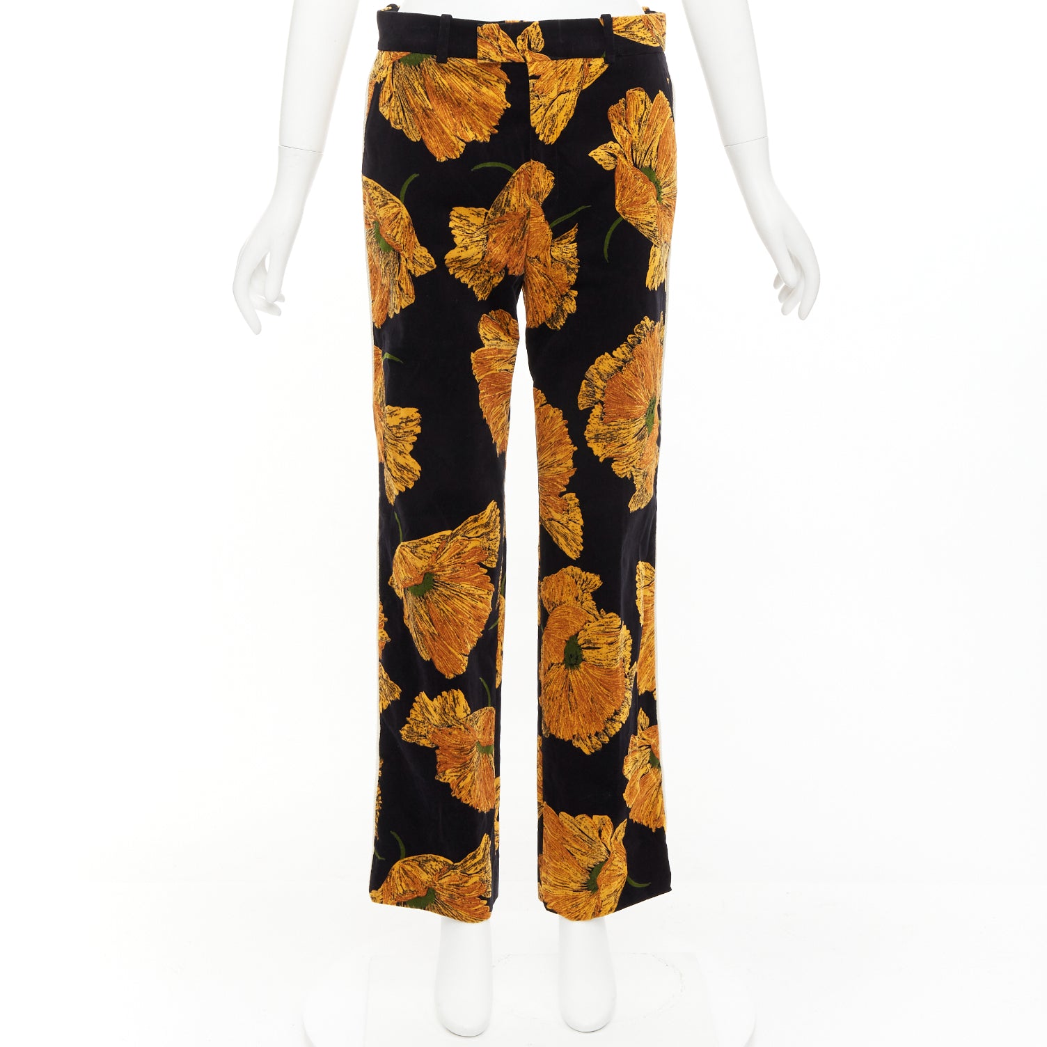 Gucci Floral Velvet Pants - Image 11