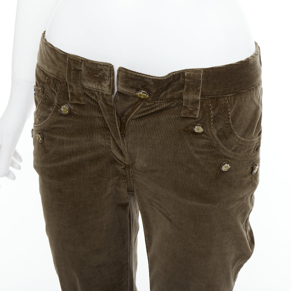 Dolce & Gabbana Corduroy Crest Pants - Back view