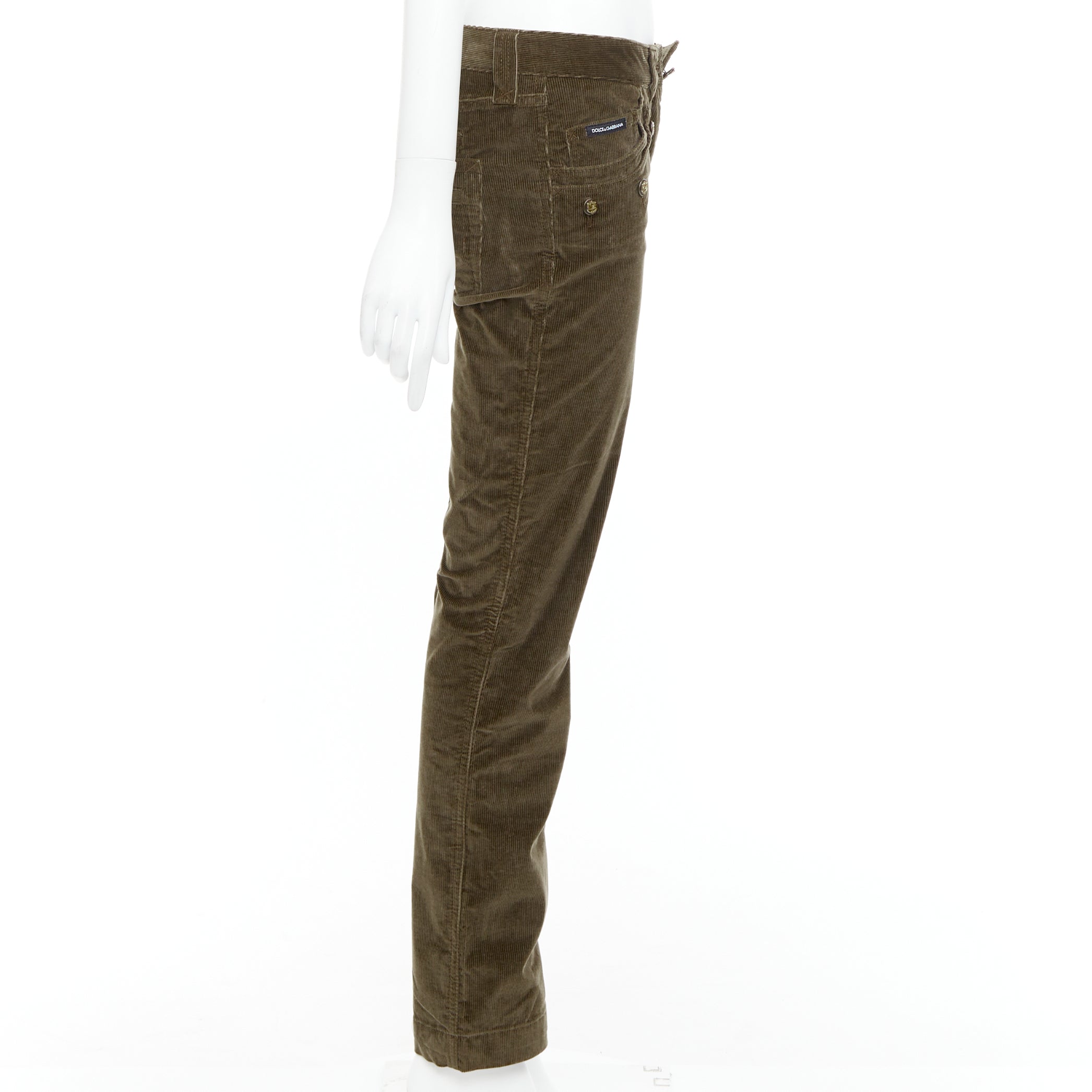 Dolce & Gabbana Corduroy Crest Pants - 4