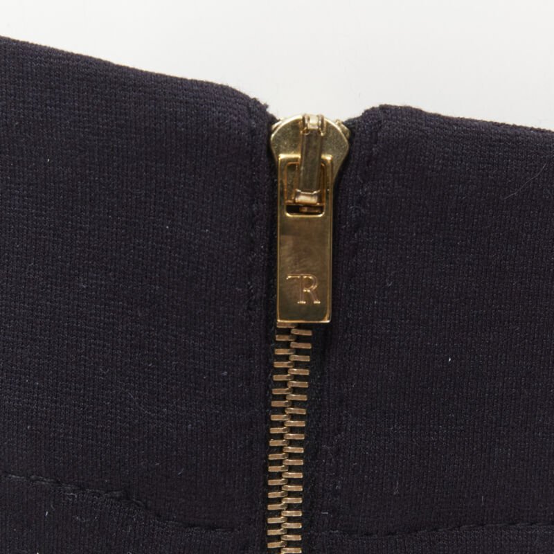 The Row Gold Zipper Leggings - Back view