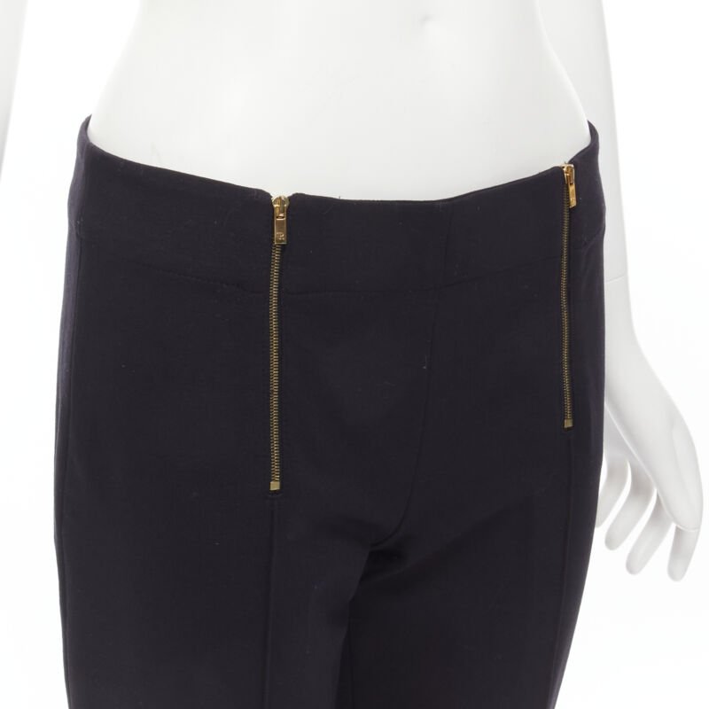 The Row Gold Zipper Leggings - Detail 2