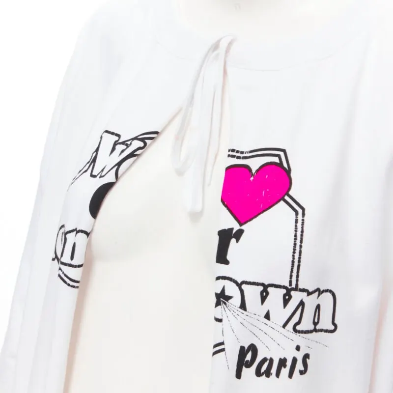 Vetements We Love Hometown Sweater White Cotton Very good - Back View