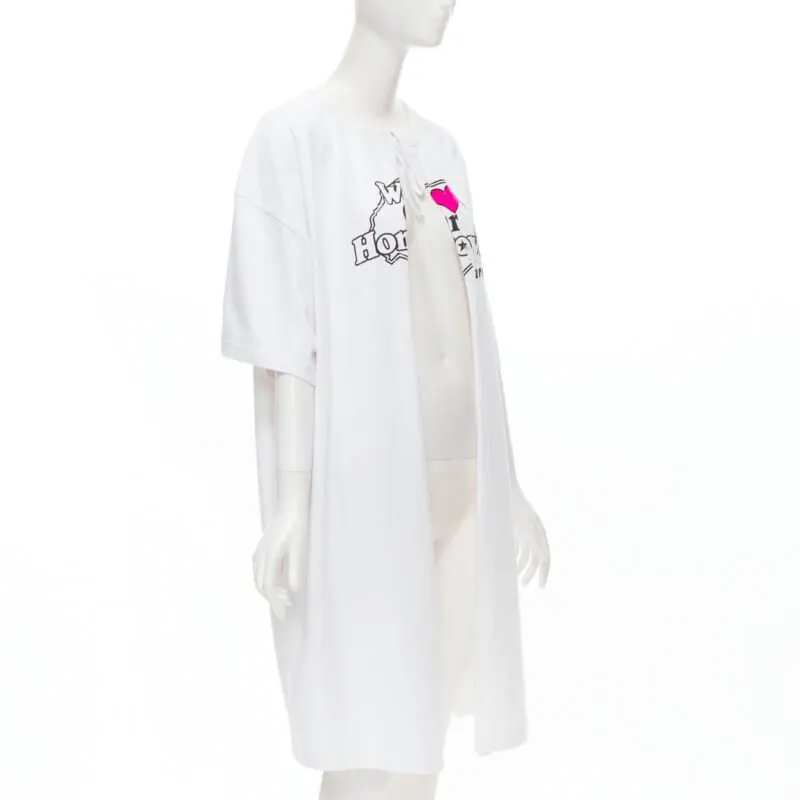 Vetements We Love Hometown Sweater White Cotton Very good - Inside View