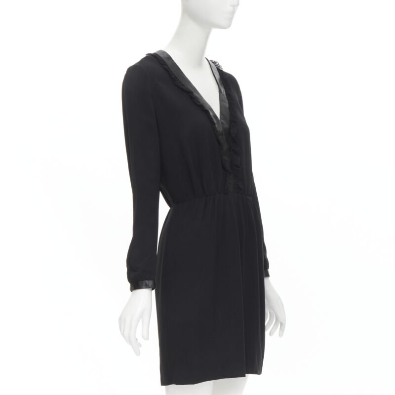 Saint Laurent Lace Ruffle Dress - Image 6