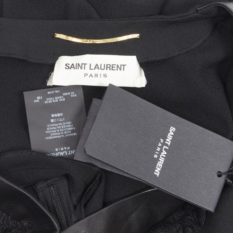 Saint Laurent Lace Ruffle Dress - Image 11