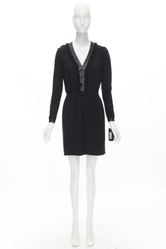 Saint Laurent Lace Ruffle Dress - Image 12