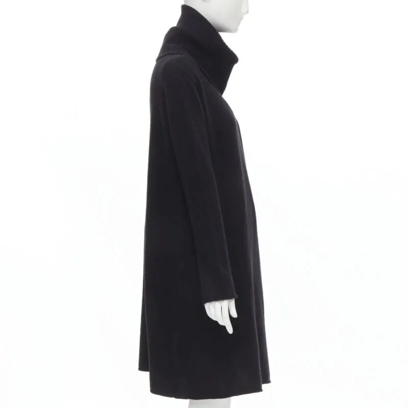 The Row Split Front Tunic Black Cashmere Never worn, with tag - Model View