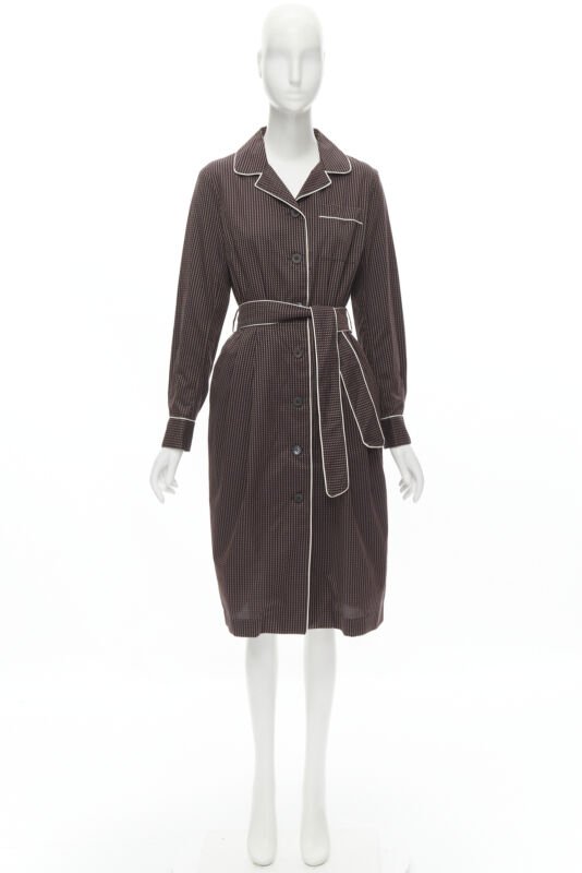 Dries Van Noten Pyjama Robe Dress - Image 11