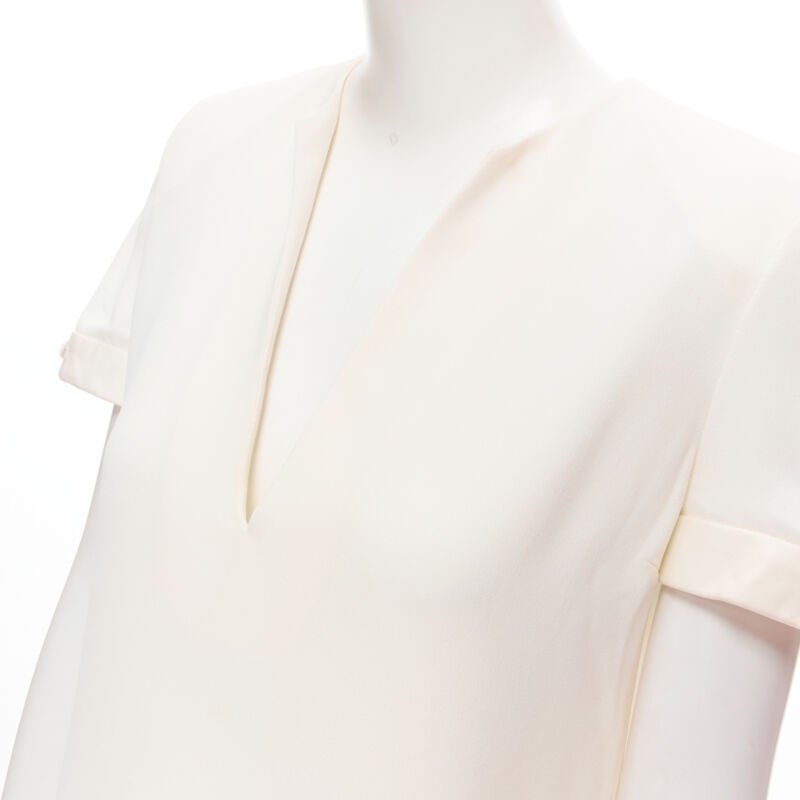 Saint Laurent Crepe Trimmed Dress - Detail 2