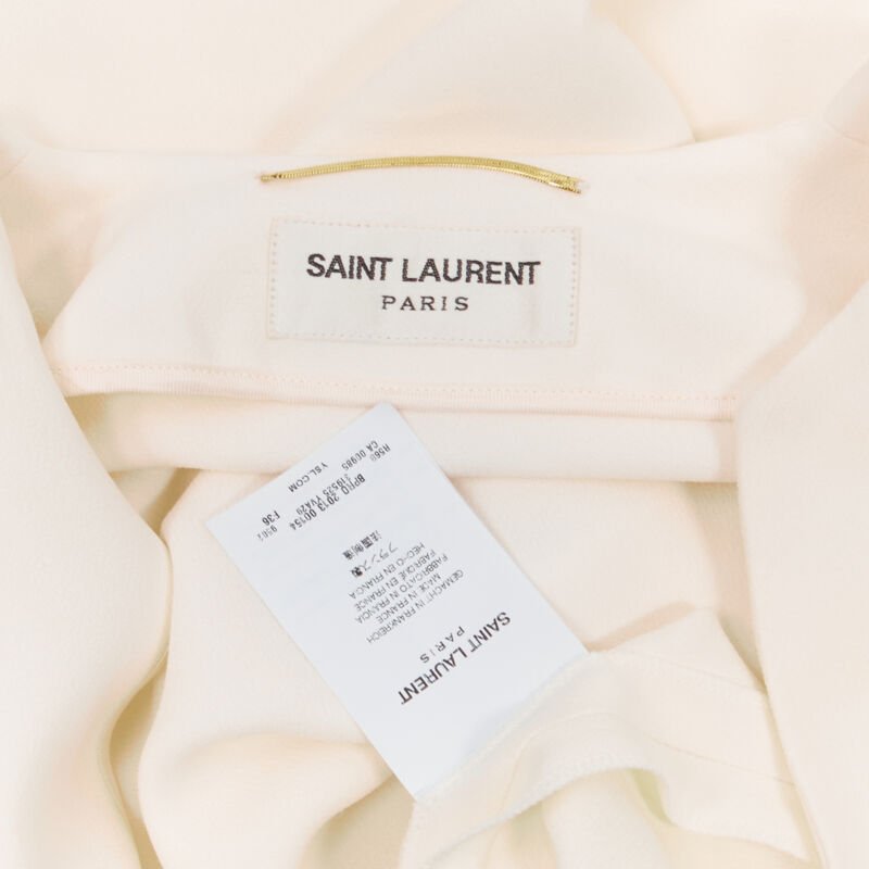 Saint Laurent Crepe Trimmed Dress - Image 10