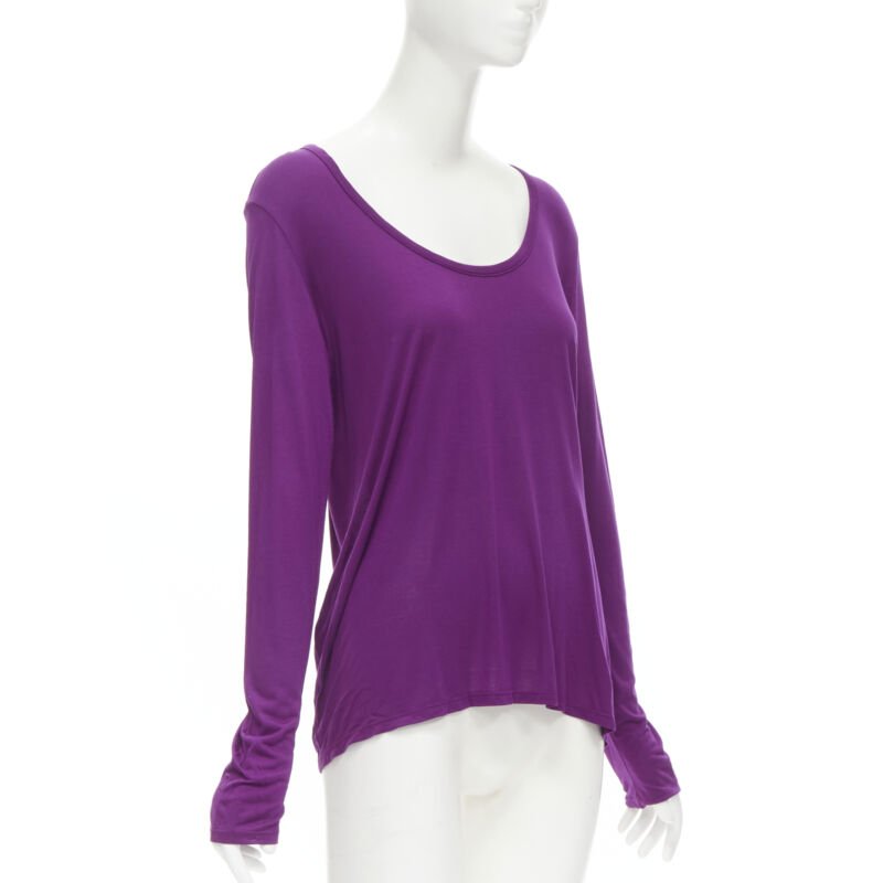 The Row Purple Scoop Tee - Image 6