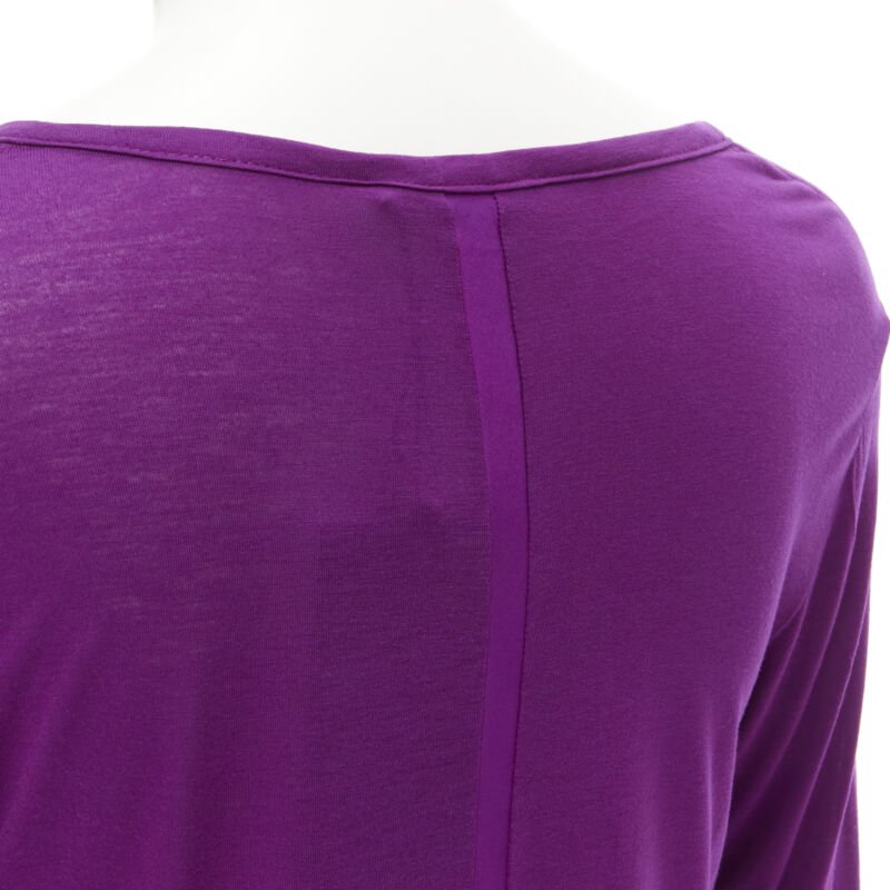 The Row Purple Scoop Tee - Detail 2