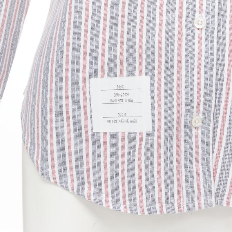 Thom Browne Slim Fit Stripe Shirt - Back view