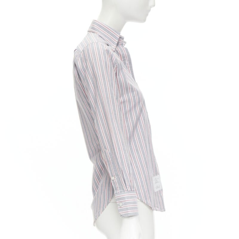 Thom Browne Slim Fit Stripe Shirt - 4