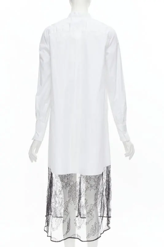 Valentino Lace Hem Dress White Cotton Never worn, with tag - Box View