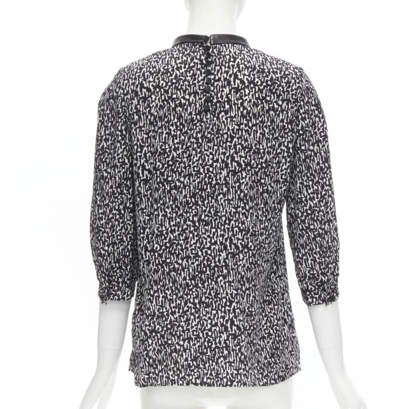 Saint Laurent Leather Bib Blouse - Side view