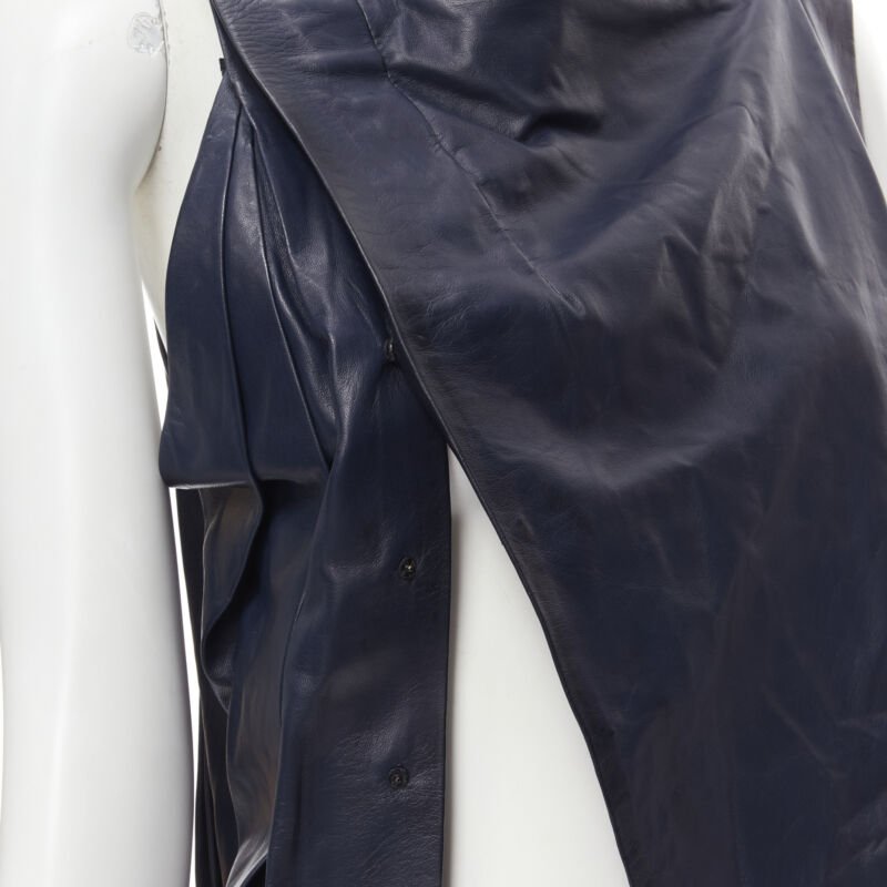 Balenciaga Pleated Leather Top - Image 11