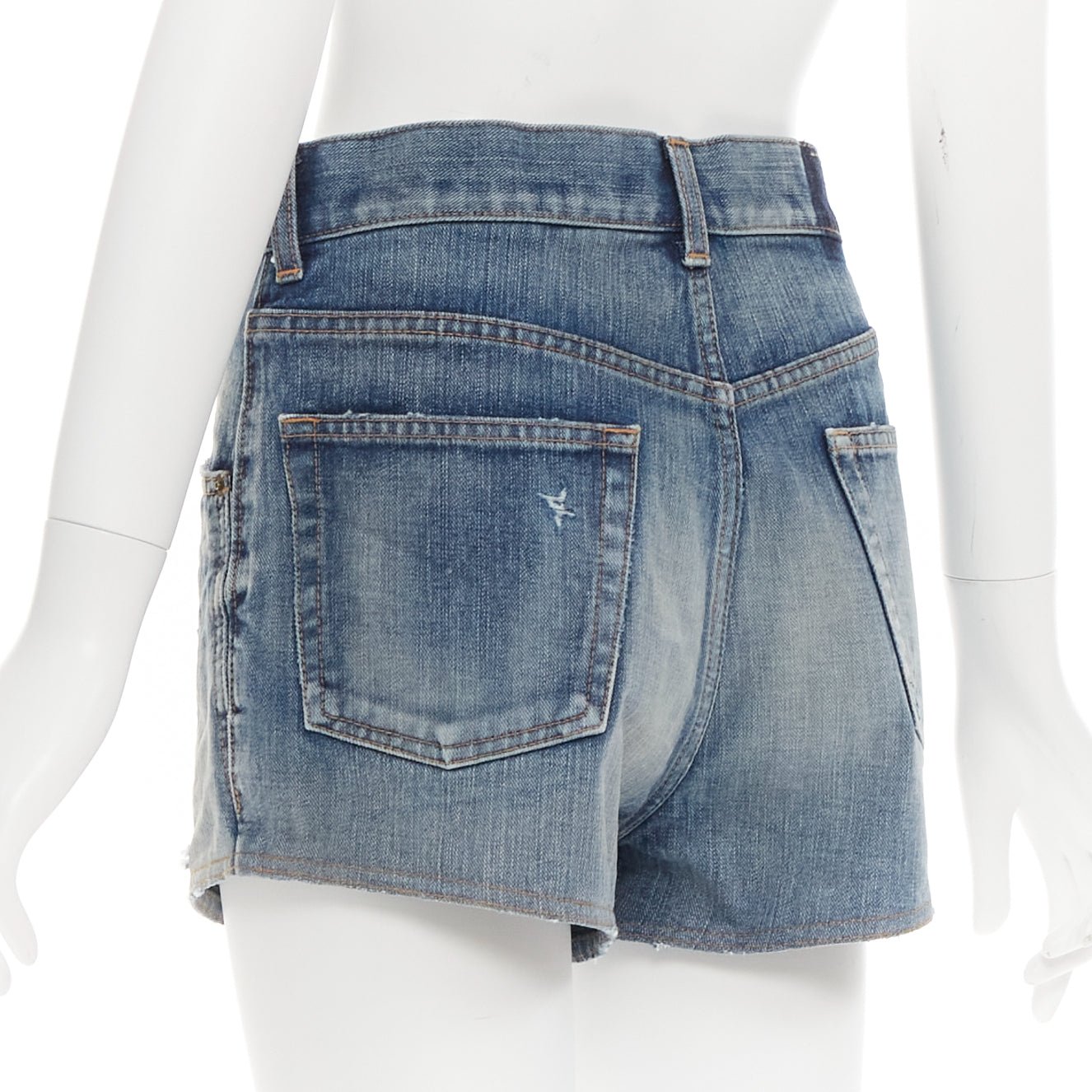 Saint Laurent Padded Wide Shorts - Detail 1