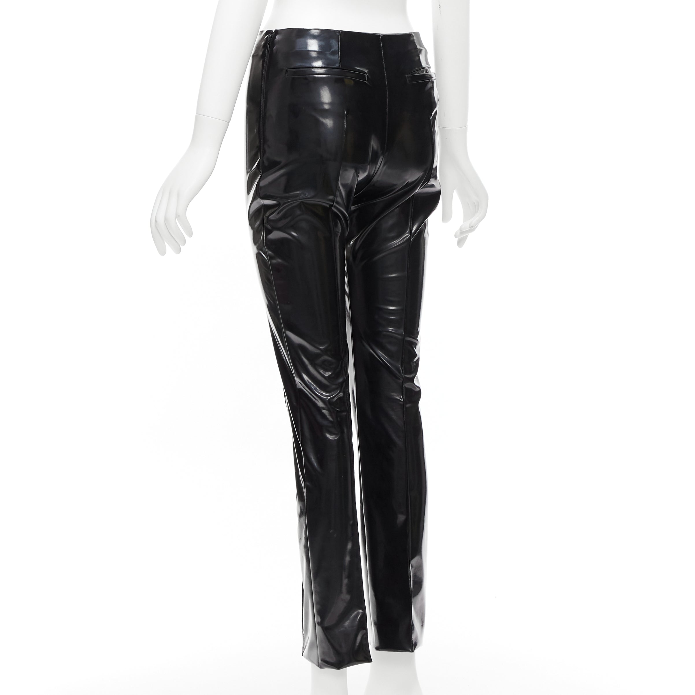 Valentino Garavani Vinyl Pleat Pants - Side view