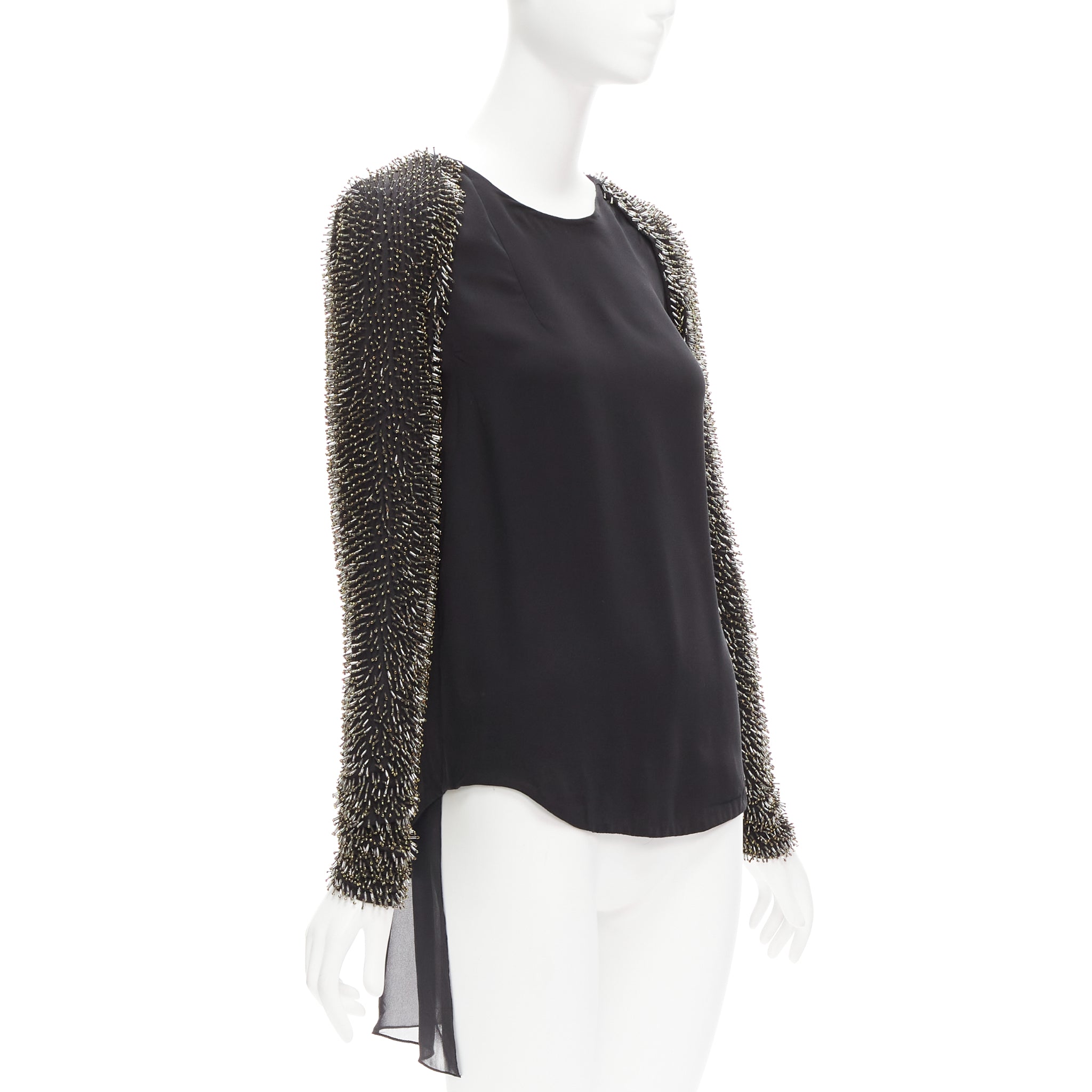 3.1 Phillip Lim Beaded Raglan Top - Image 6