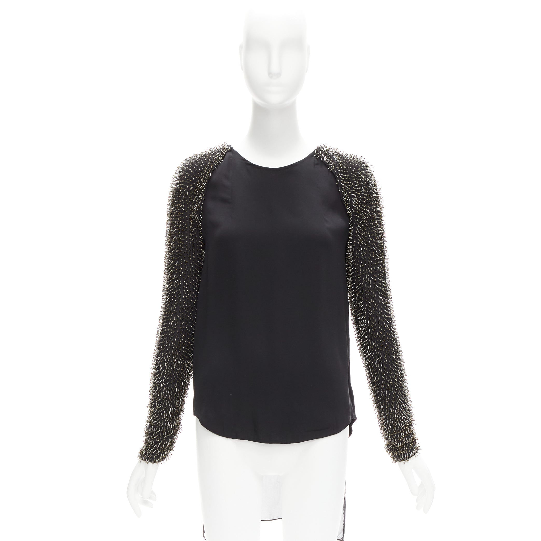 3.1 Phillip Lim Beaded Raglan Top - Image 11