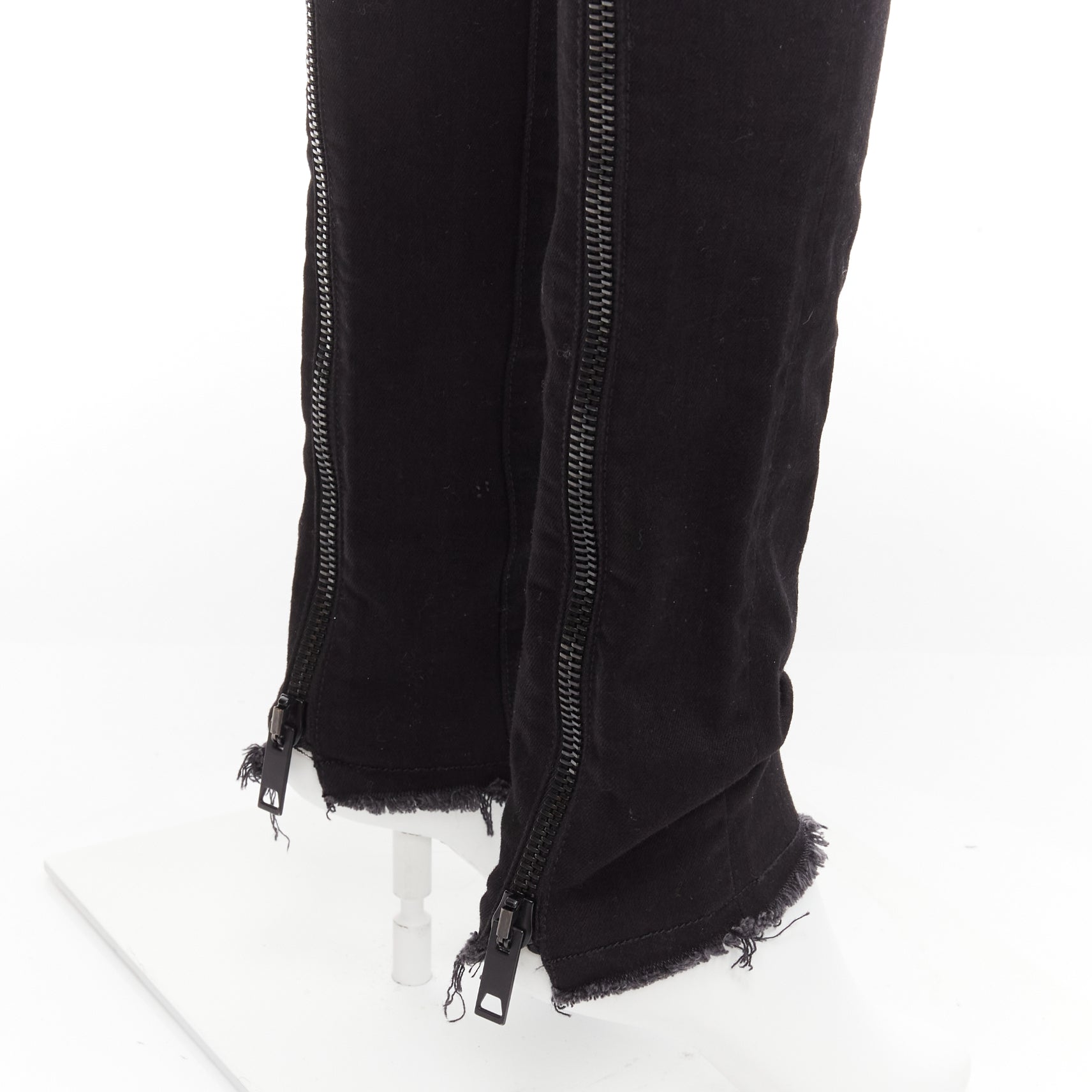Alyx Black Fray Skinny Jeans - Back view