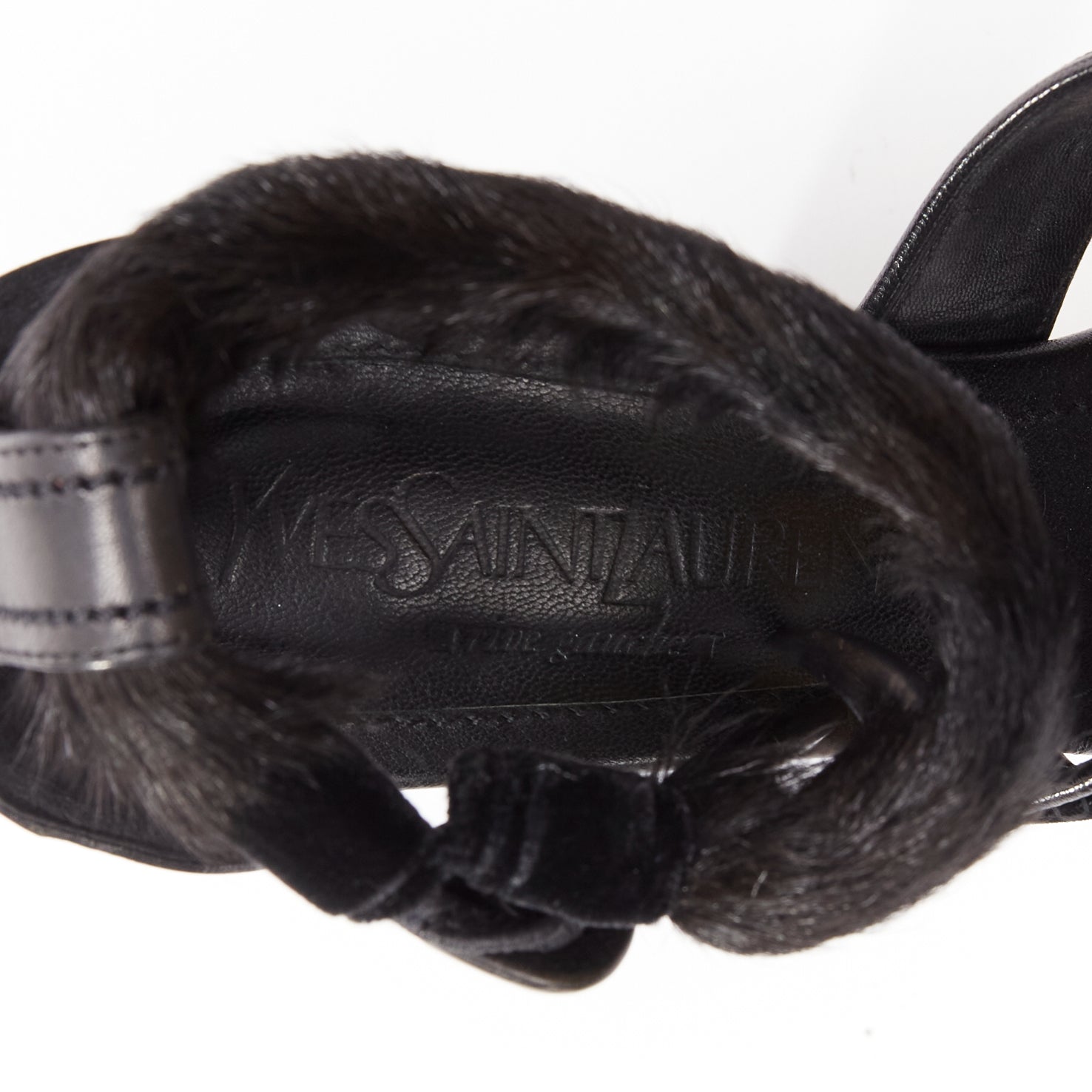 Yves Saint Laurent Claw Fur Platforms - Image 11