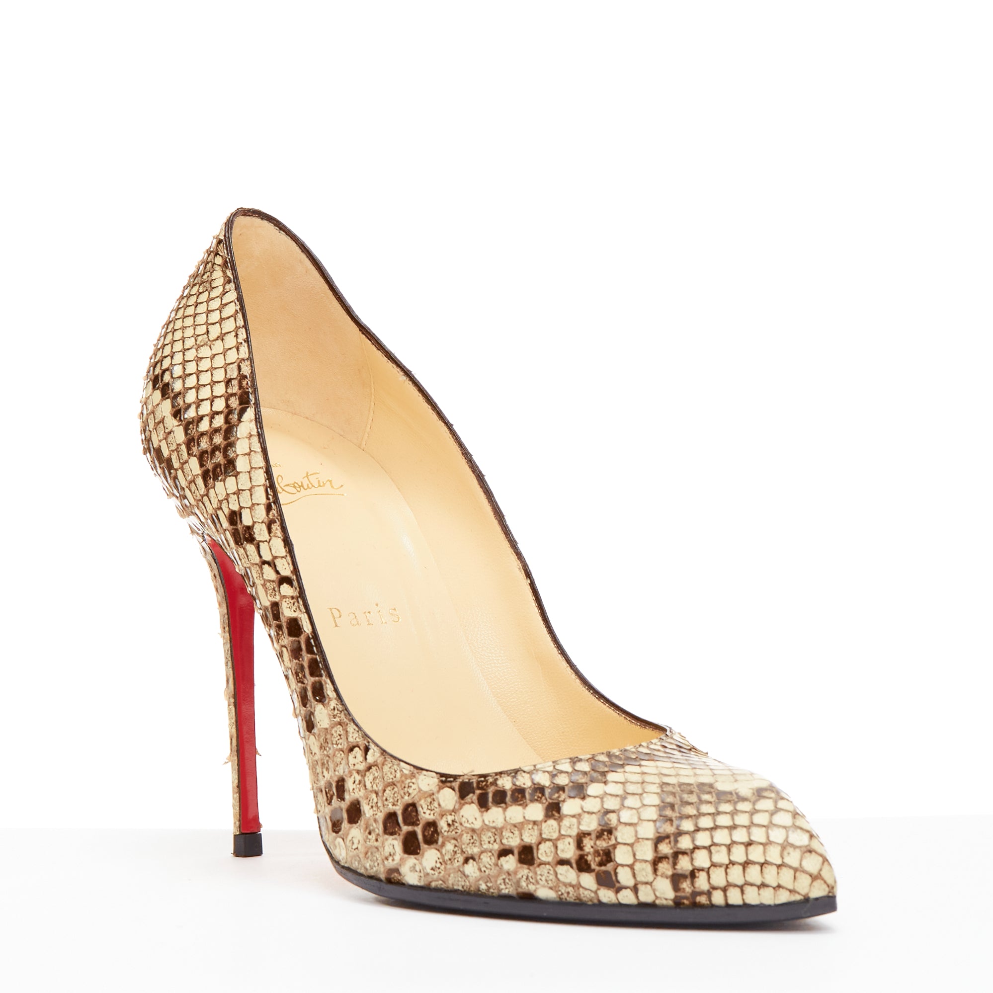 Christian Louboutin Scaled Stiletto Pumps - Back view