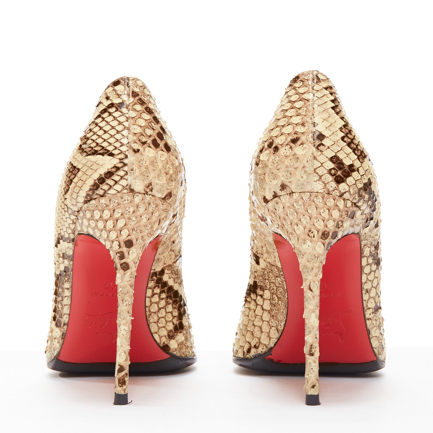 Christian Louboutin Scaled Stiletto Pumps - Side view
