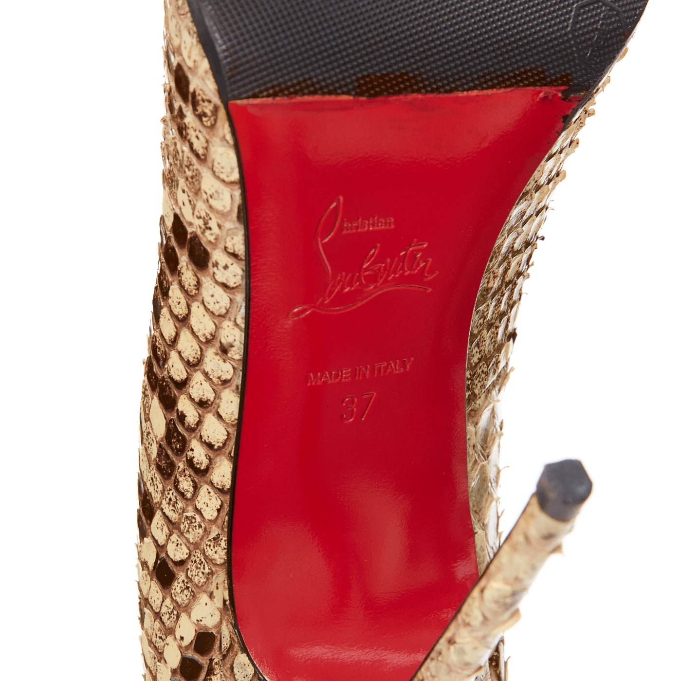 Christian Louboutin Scaled Stiletto Pumps - Image 12