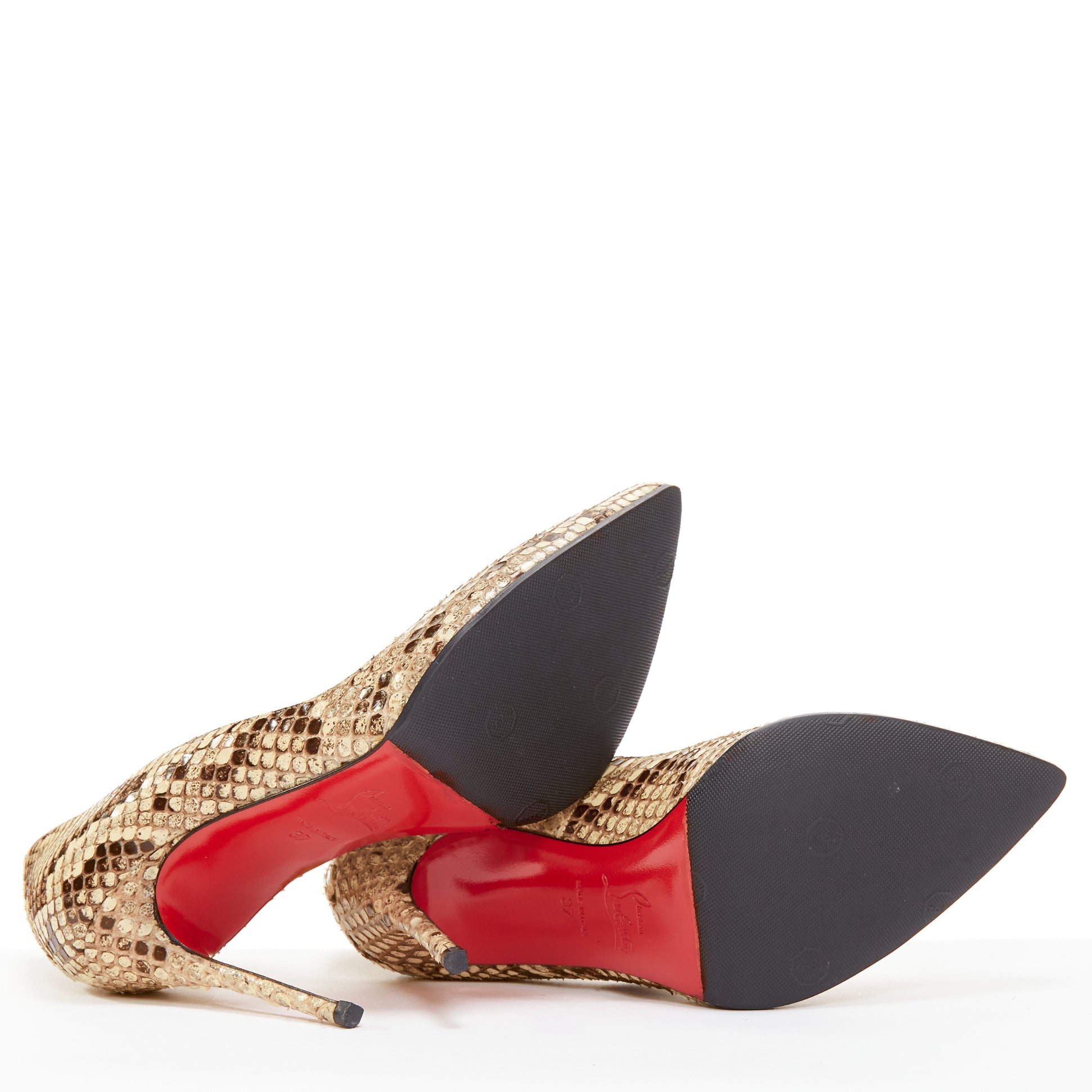 Christian Louboutin Scaled Stiletto Pumps - Image 13
