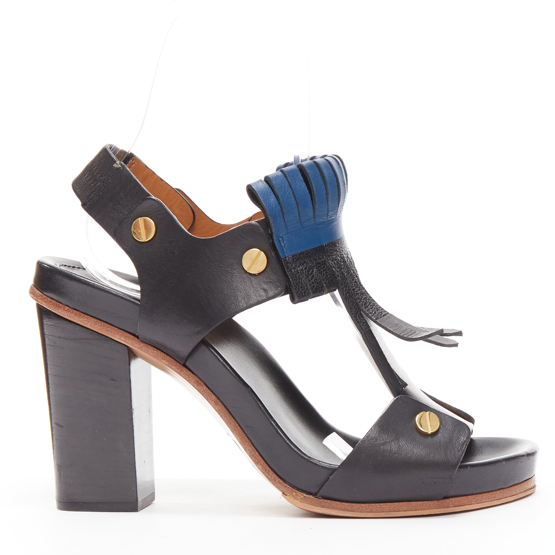 Chloe Fringe Grommet Sandals