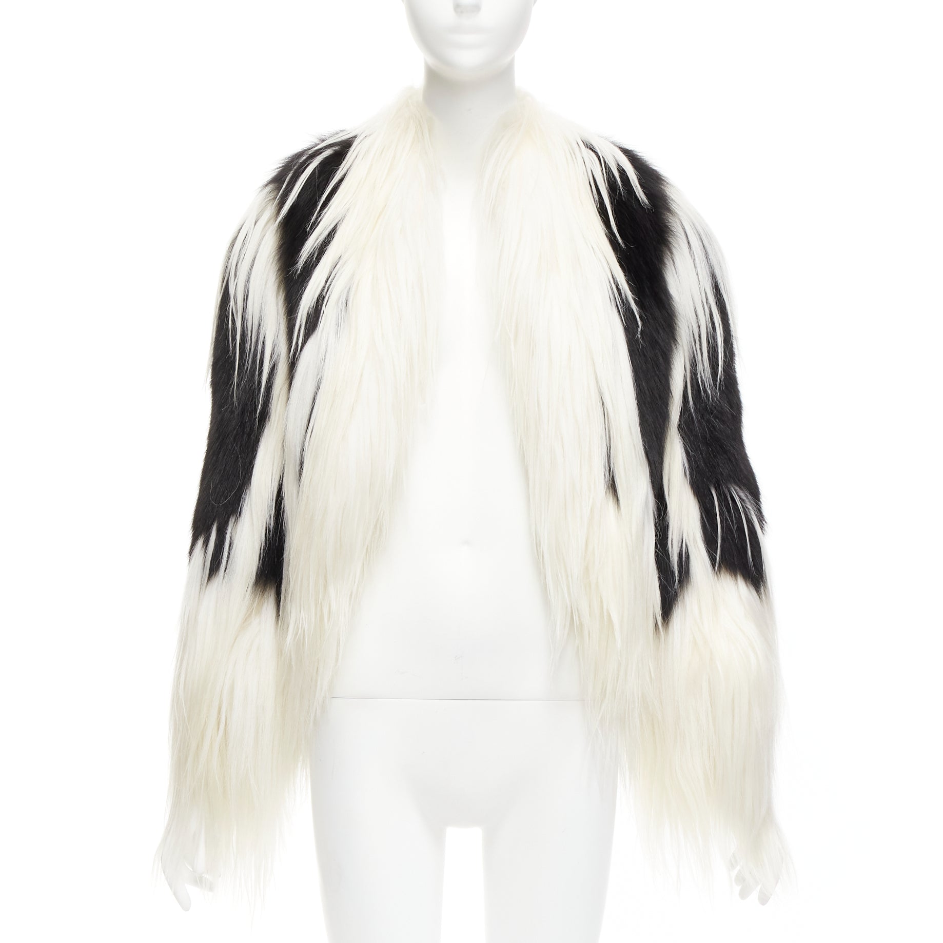 Revillon Black White Fur Coat - Image 6