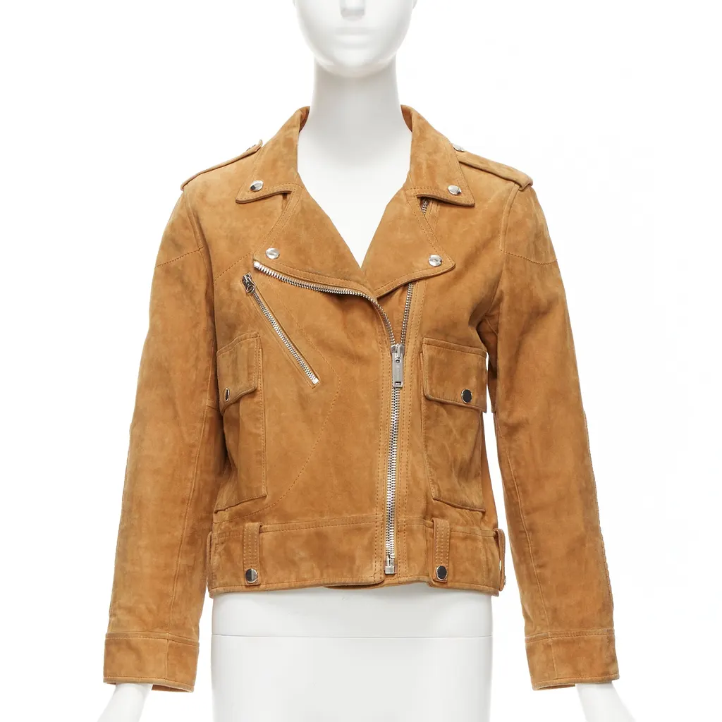 Golden Goose Distressed Suede Jacket Brown Leather Very good - Inside View