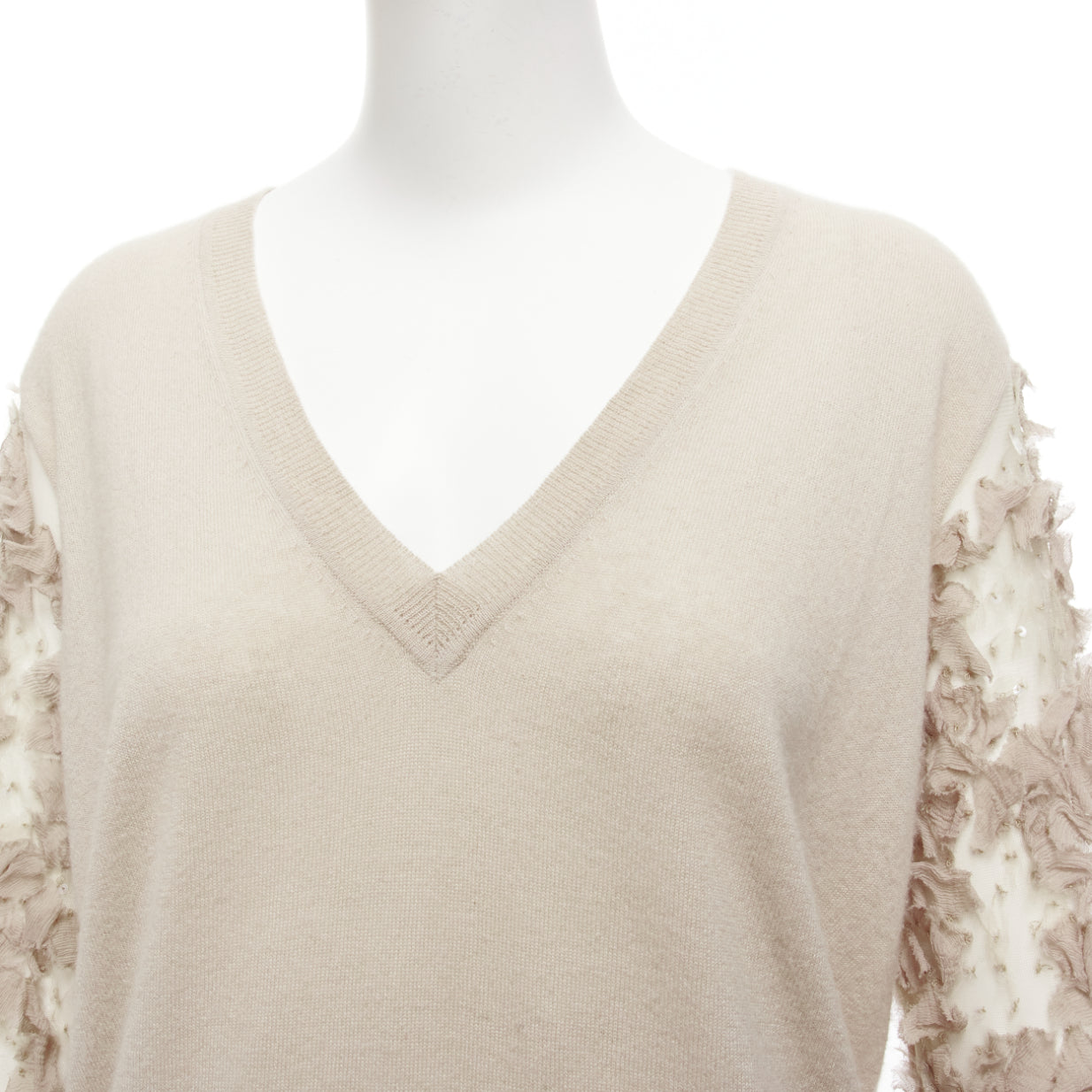 Dries Van Noten Ruffle Sheer Sweater - Detail 2