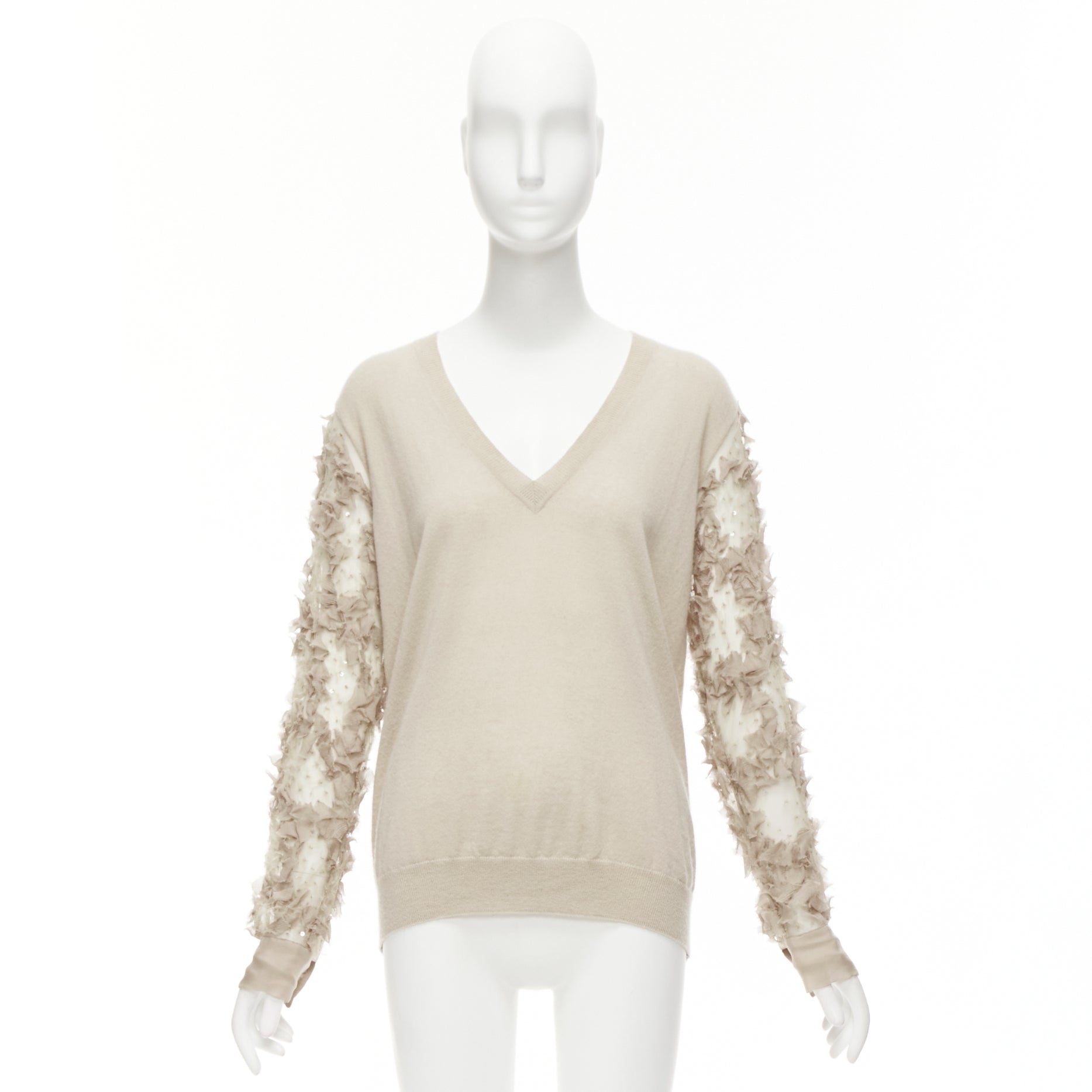 Dries Van Noten Ruffle Sheer Sweater - Image 11